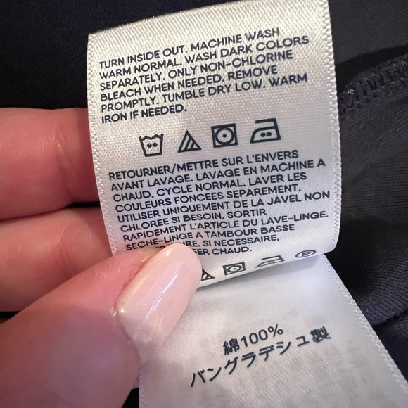 Women’s Land’s End Navy Long Sleeve V-Neck Tunic Top, size 3X, EUC, quality - Picture 5 of 10